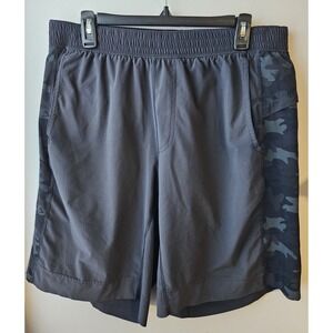 Lululemon Black Athletic Shorts w/ Camo Side Panels, Men's Size XL, Lined
